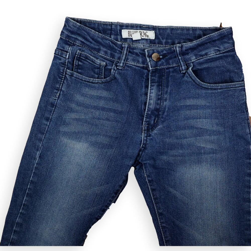 Blue Rag Girls Blue Denim Medium Wash Jeans 14 - Picture 6 of 11